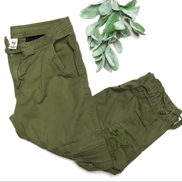 Prana Pants - PRANA | sz 6 green cargo crops